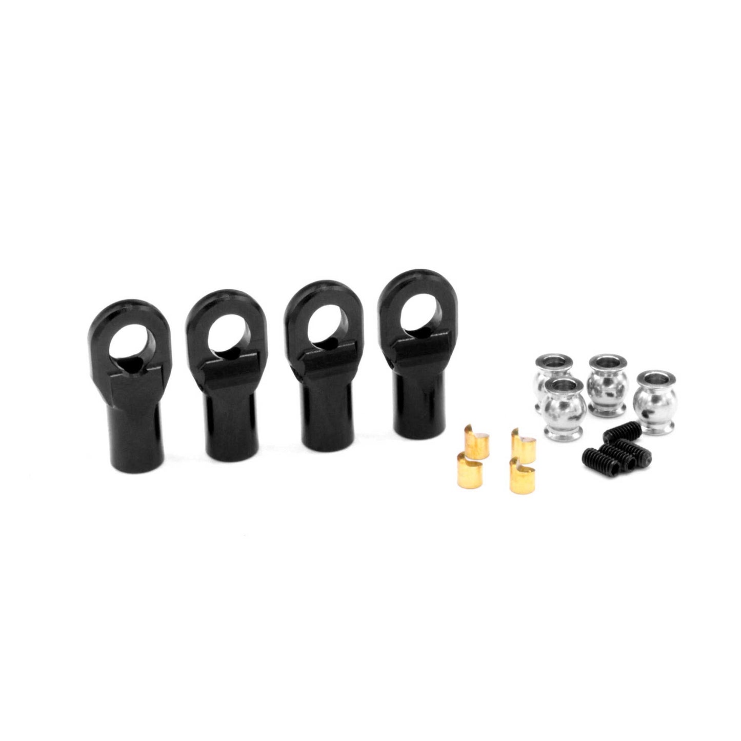 Machined Rod Ends Black Straight M4 (VPS08500)