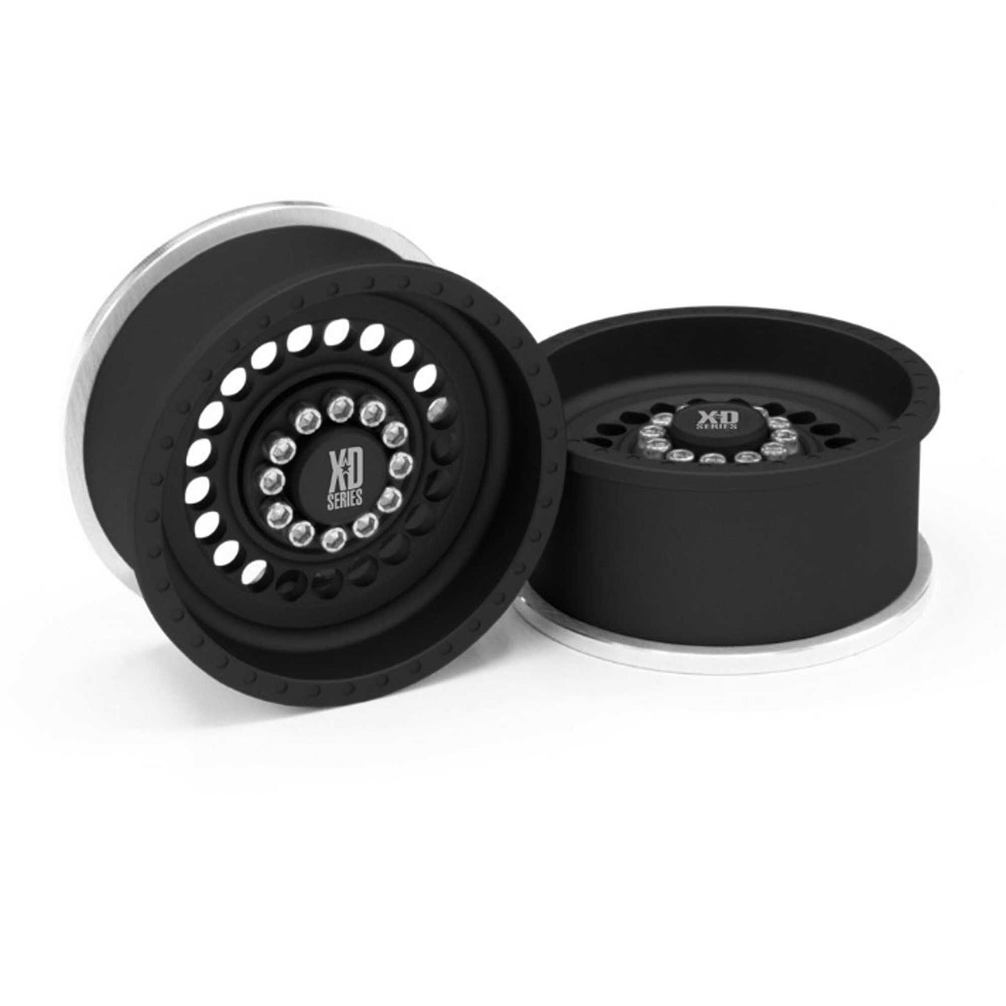 Incision KMC 1.9 XD136 Panzer Black Anodized Wheels (2) (VPSIRC00310)