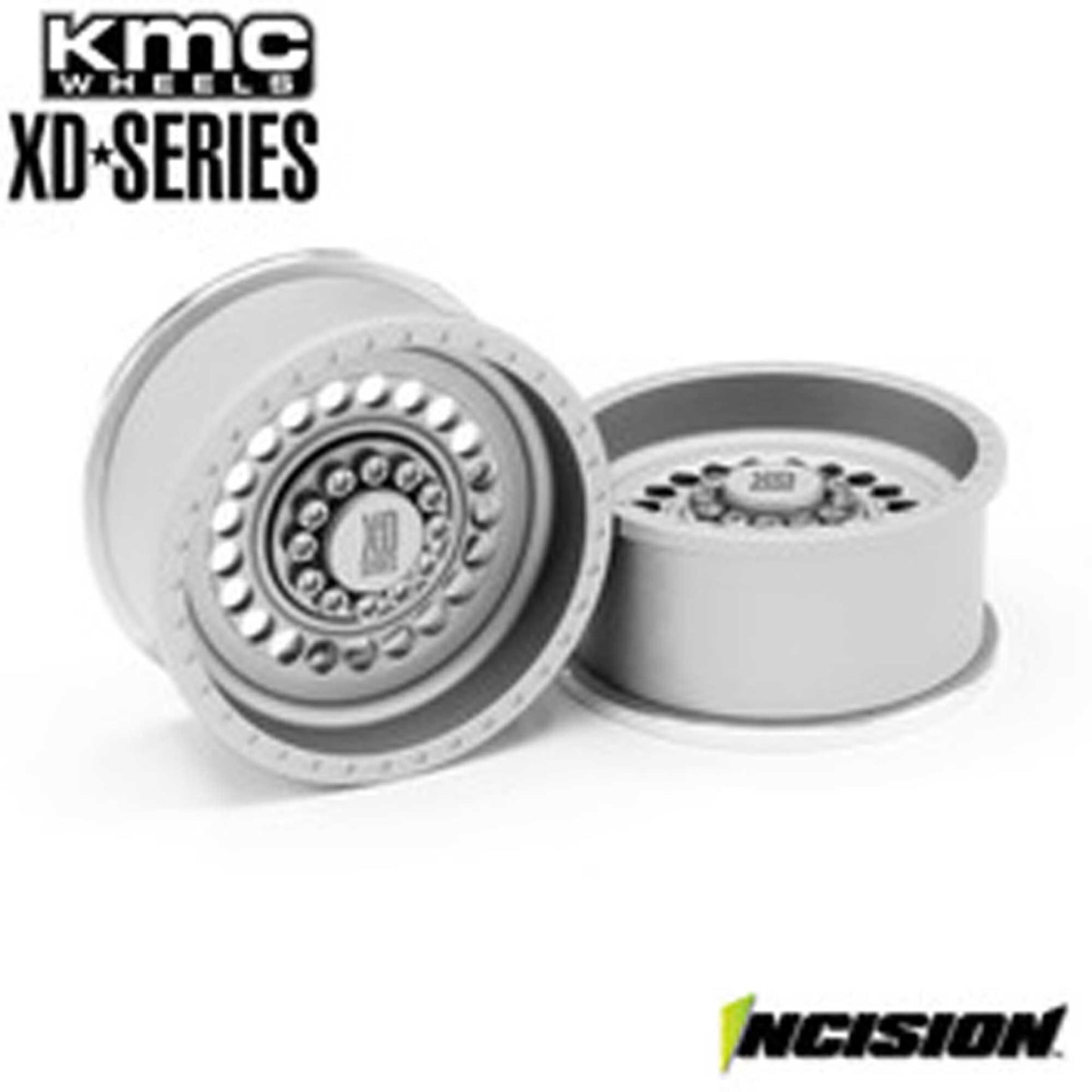 Incision KMC 1.9 XD136 Panzer Clear Anodized Wheels (2) (VPSIRC00311)