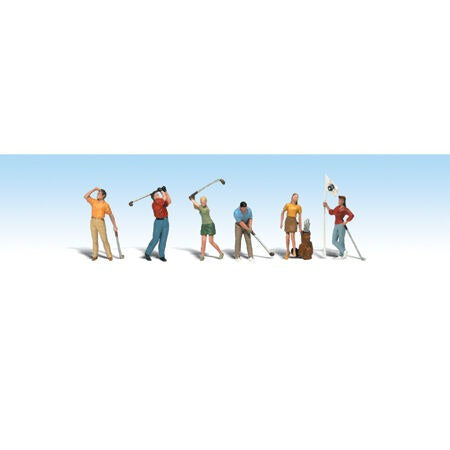 HO Golfers Figures for Model Railroads (WOOA1907)