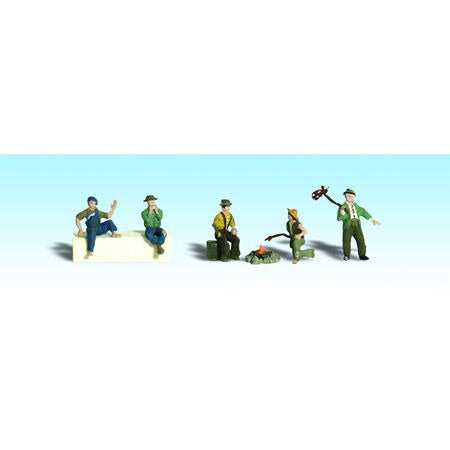 N Hobos Figures for N Scale Models (WOOA2138)