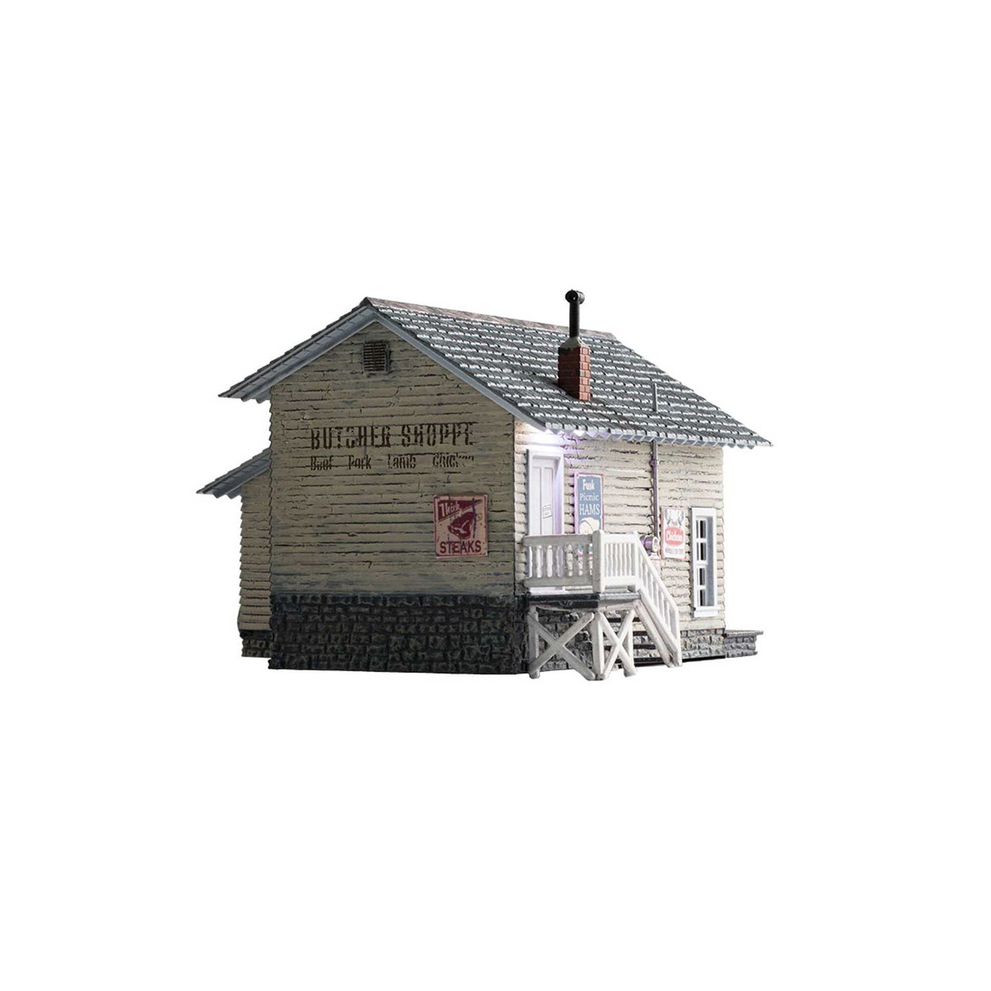 HO Carver's Butcher Shoppe Building Model (WOOBR5068)