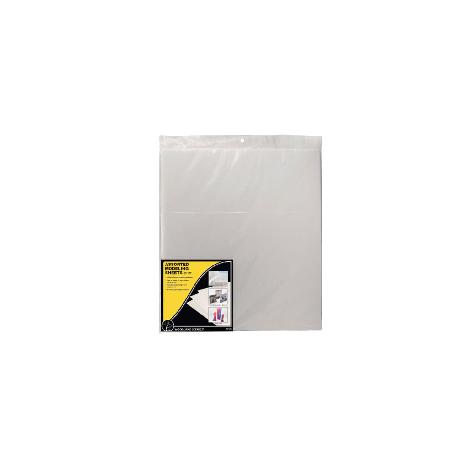 Assorted Modeling Sheets Pack of 4 (WOOC1177)