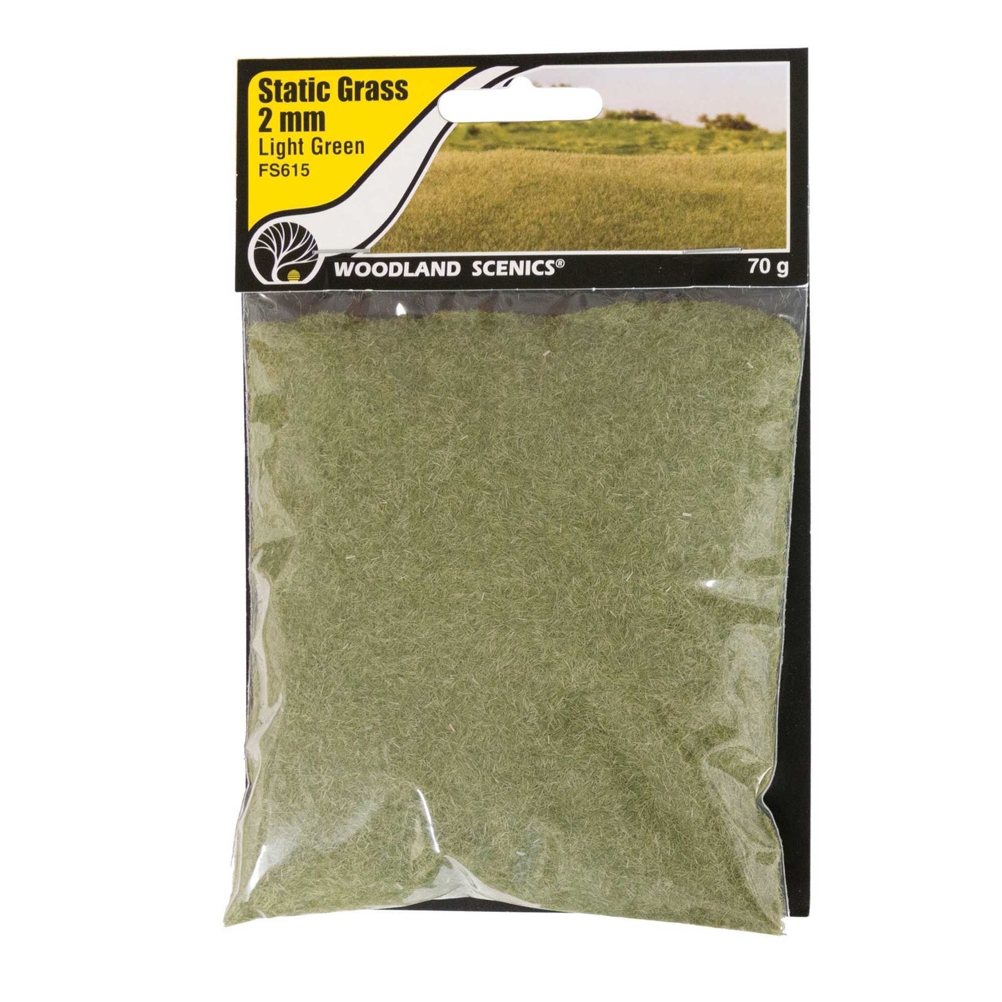 Static Grass, Light Green 2Mm (WOOFS615)