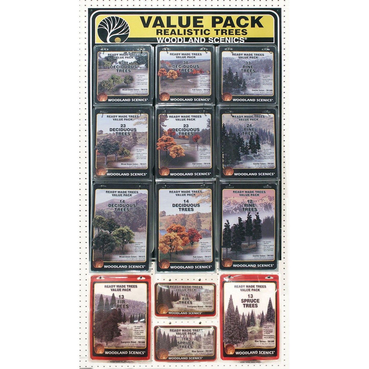 Ready Made Trees Value Pack with 26 Trees (WOOTR1593)