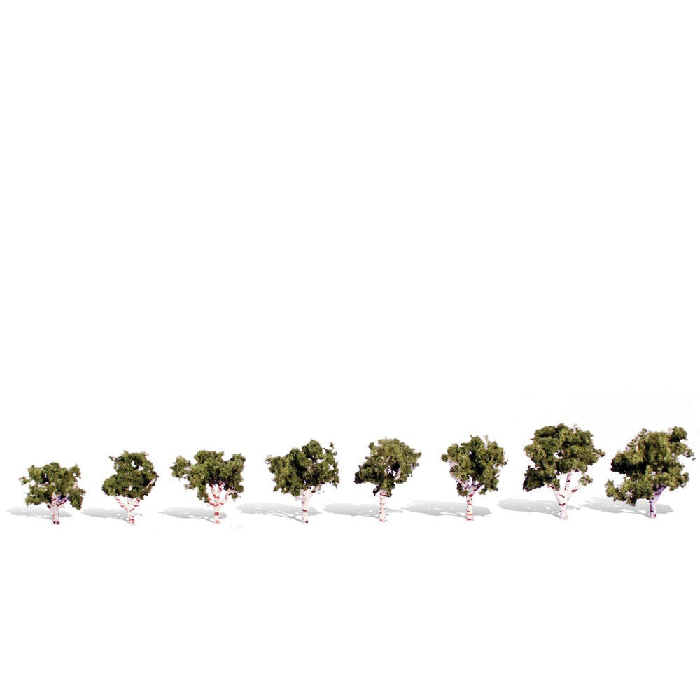 Classic Trees Set of 8 for Dioramas and Model Scenery (WOOTR3531)