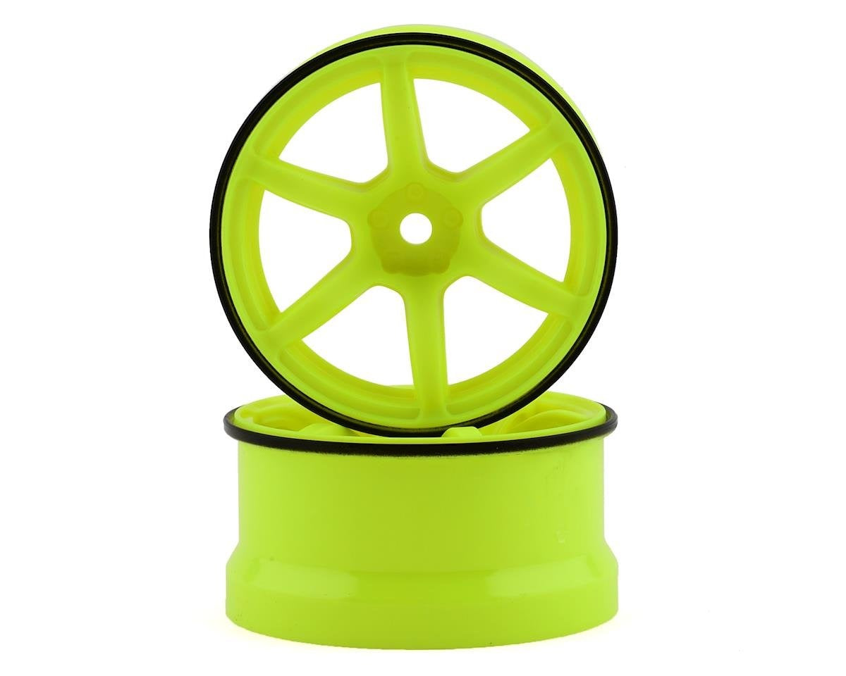 Racing Performer High Traction Yellow Wheels with 6mm Offset and 12mm Hex for RWD Drift (2) (YOKRP-6313Y6A)