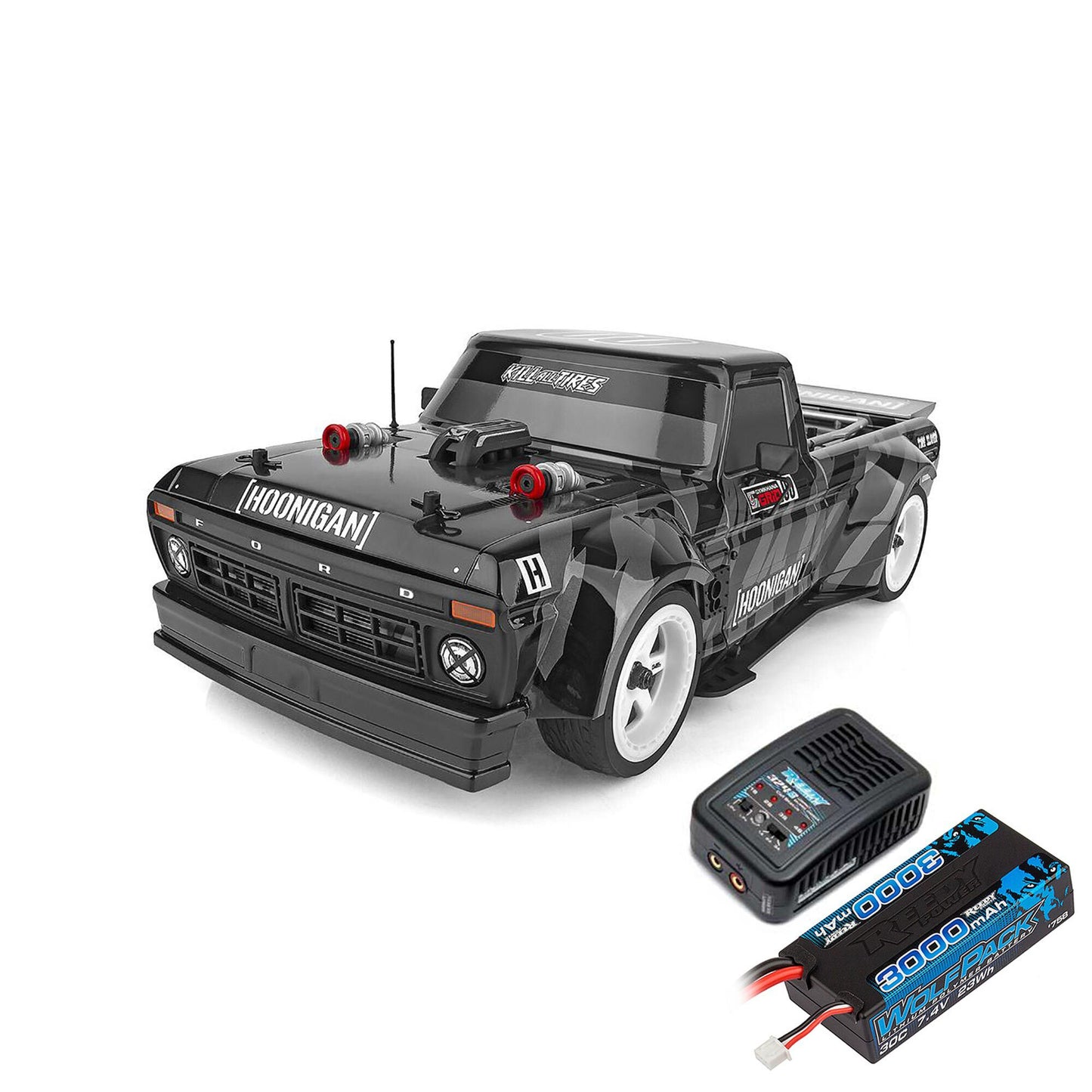 1/10 Apex2 Hoonitruck Ready to Run with Battery and Charger (ASC30123C)