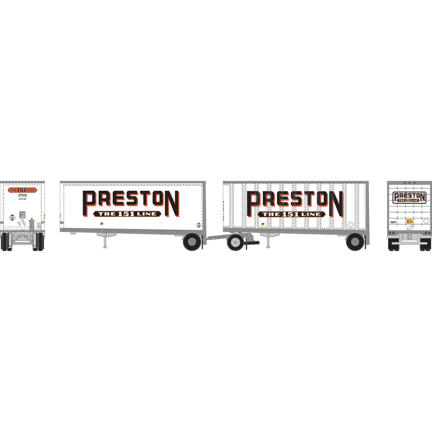 N ATH 28' Wedge Trailer with Dolly and Extended Posts (ATH-1606)