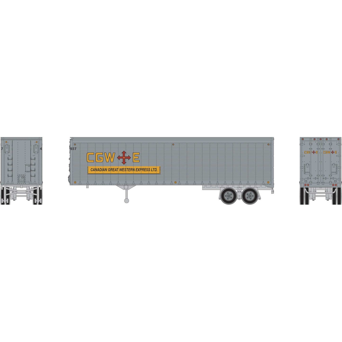 HO 40' Trailer Canadian Great Western Express (ATH-2096)