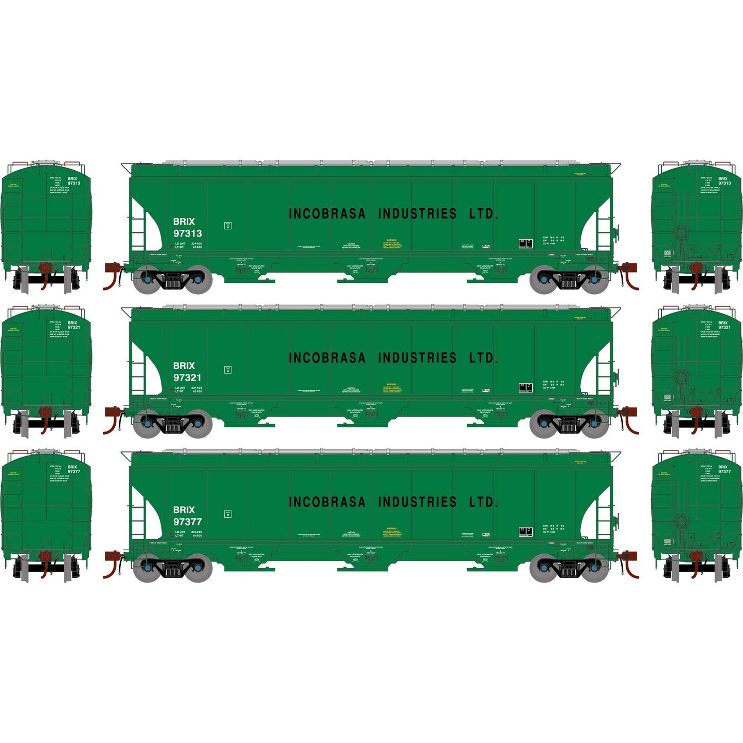 HO GEN Trinity 5161 Covered Hopper BRIX #97313/97321/97377 (ATHG-1073)