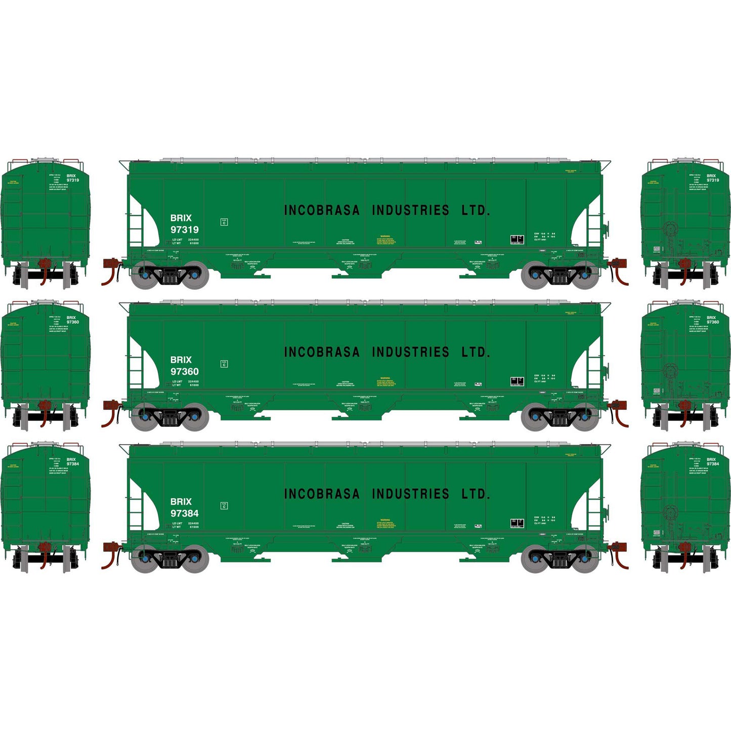 HO GEN Trinity 5161 Covered Hopper BRIX #97319/97360/97384 (ATHG-1074)
