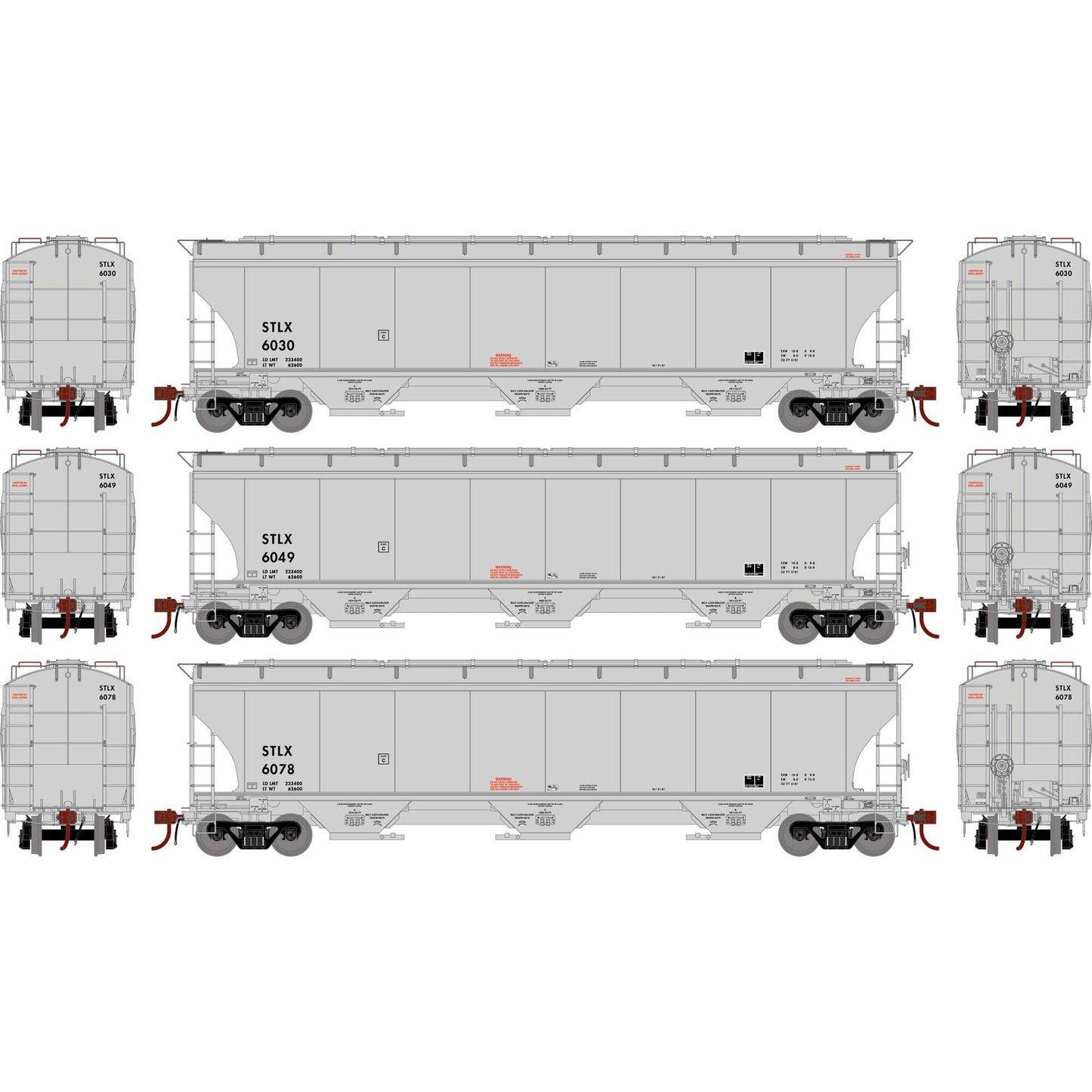 HO GEN Trinity 5161 Covered Hopper STLX #6030/6049/6078 (ATHG-1082)