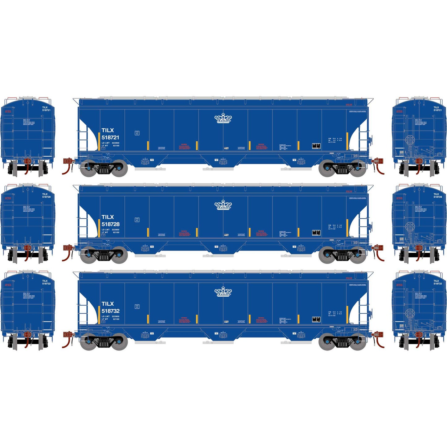 HO GEN Trinity 5161 Covered Hopper TILX #518721/518728/518732 (ATHG-1085)