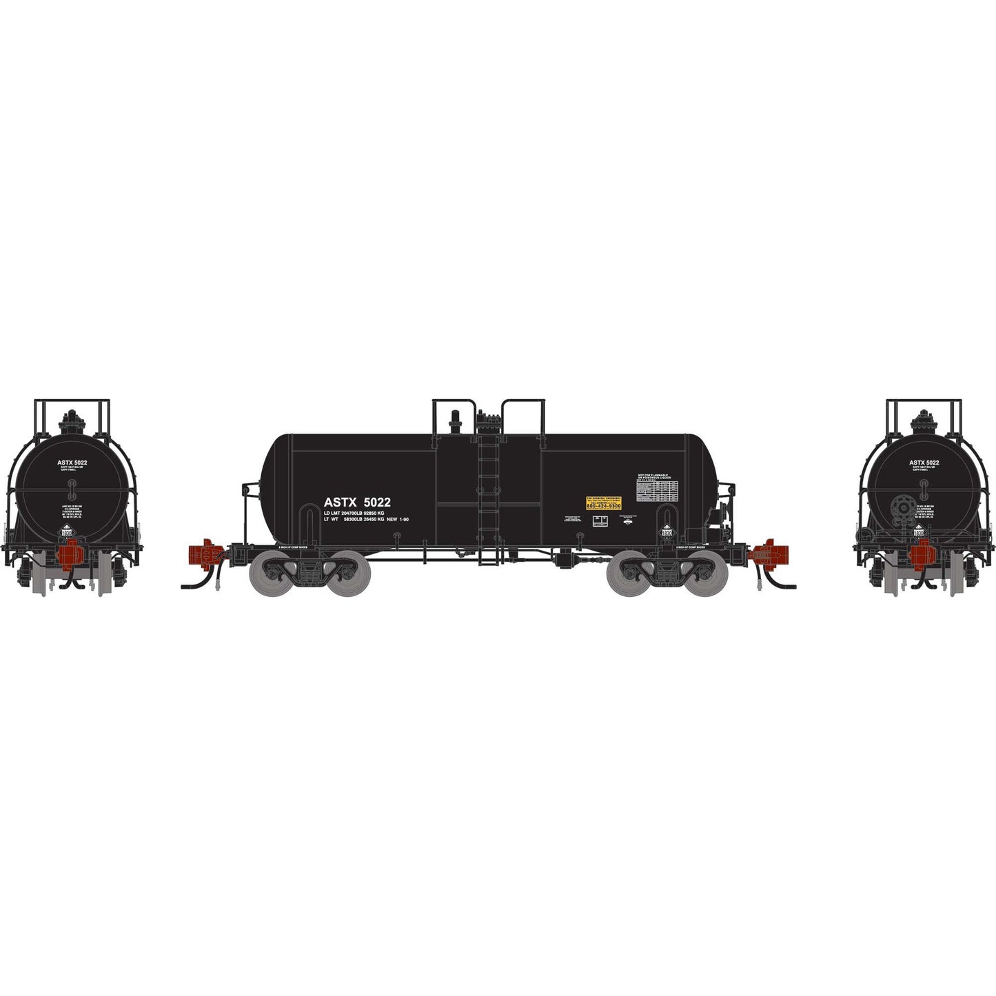 N 13K Gallon Acid Tank Car ASTX #5022 (ATHG-1485)
