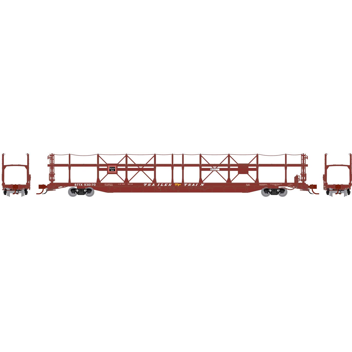 N F89F Bi-Level Auto Rack, CBQ/BTTX #930170 (ATHG-1793)