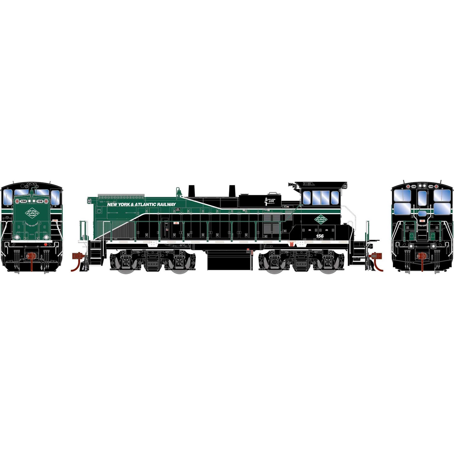HO MP15AC Locomotive NY&A #156 (ATHG66274)