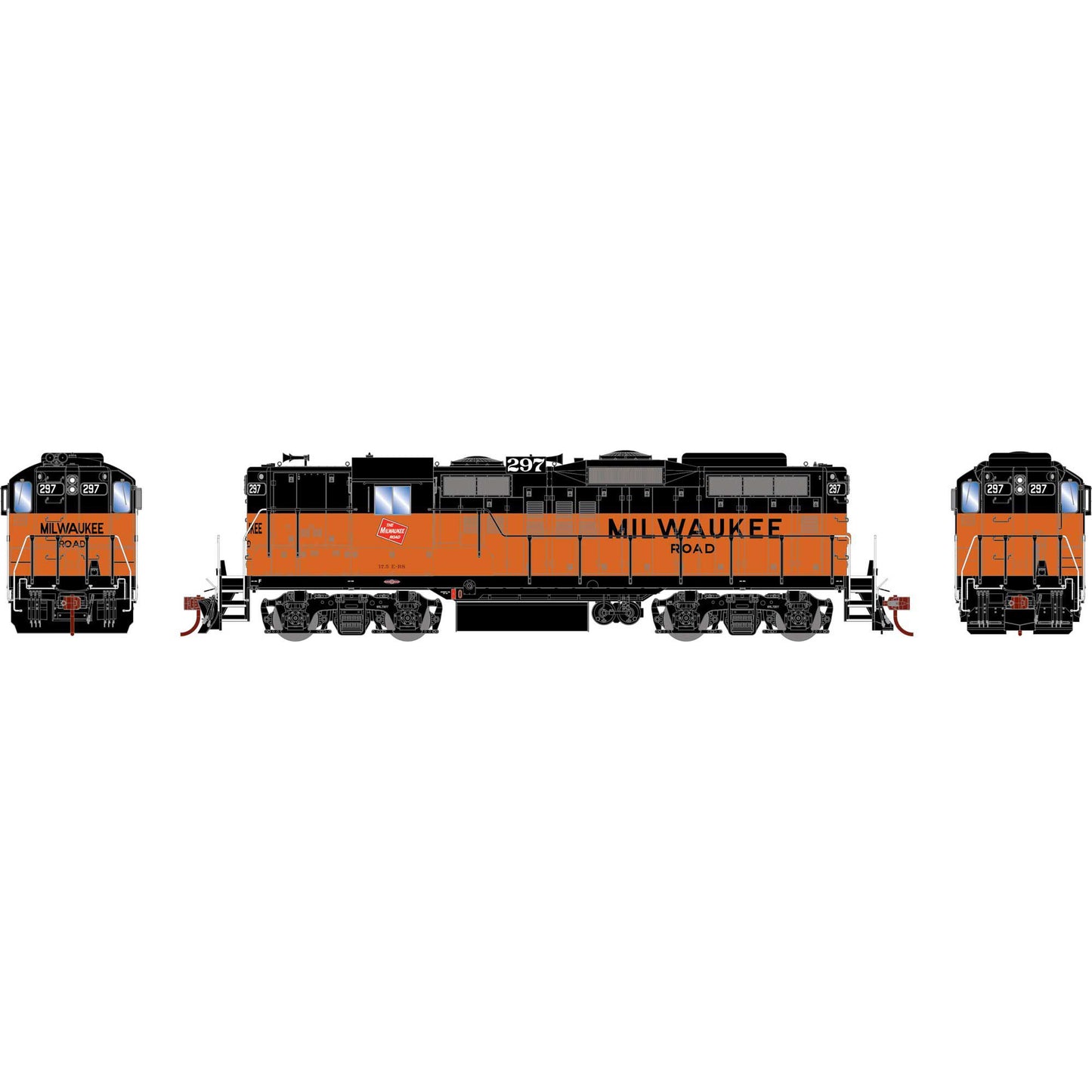 HO GP9 Locomotive MILW #297 (ATHG82272)