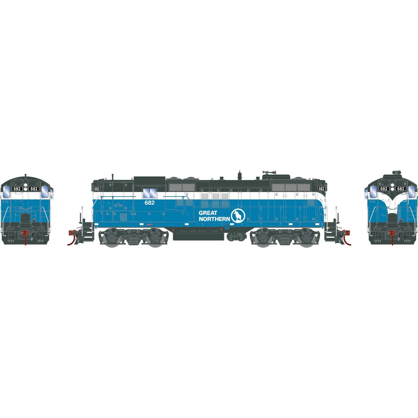 HO GP9 Locomotive GN #682 (ATHG82274)