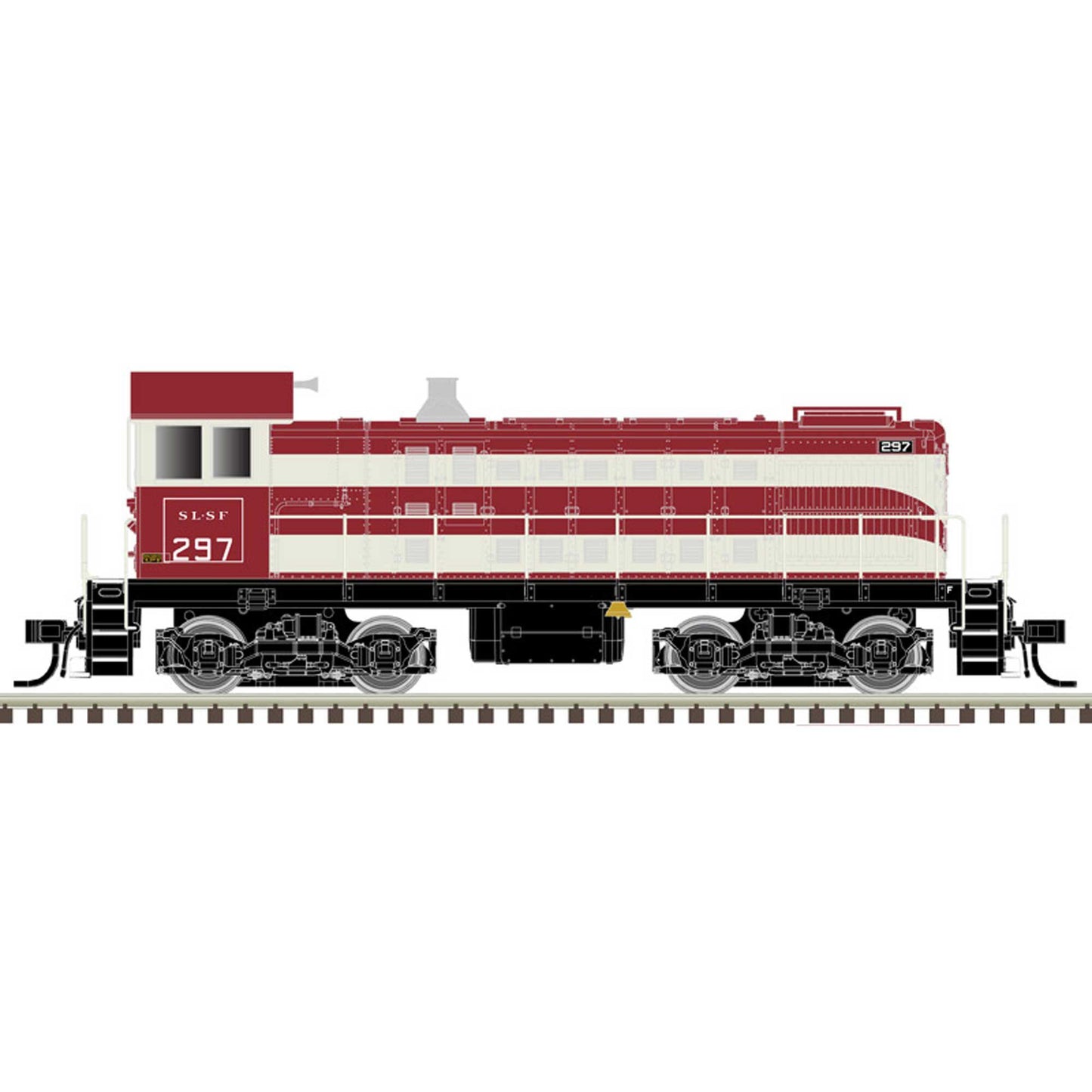 HO S2 Locomotive with DCC and Sound Undecorated with Vertical Shutters (ATL10001483)