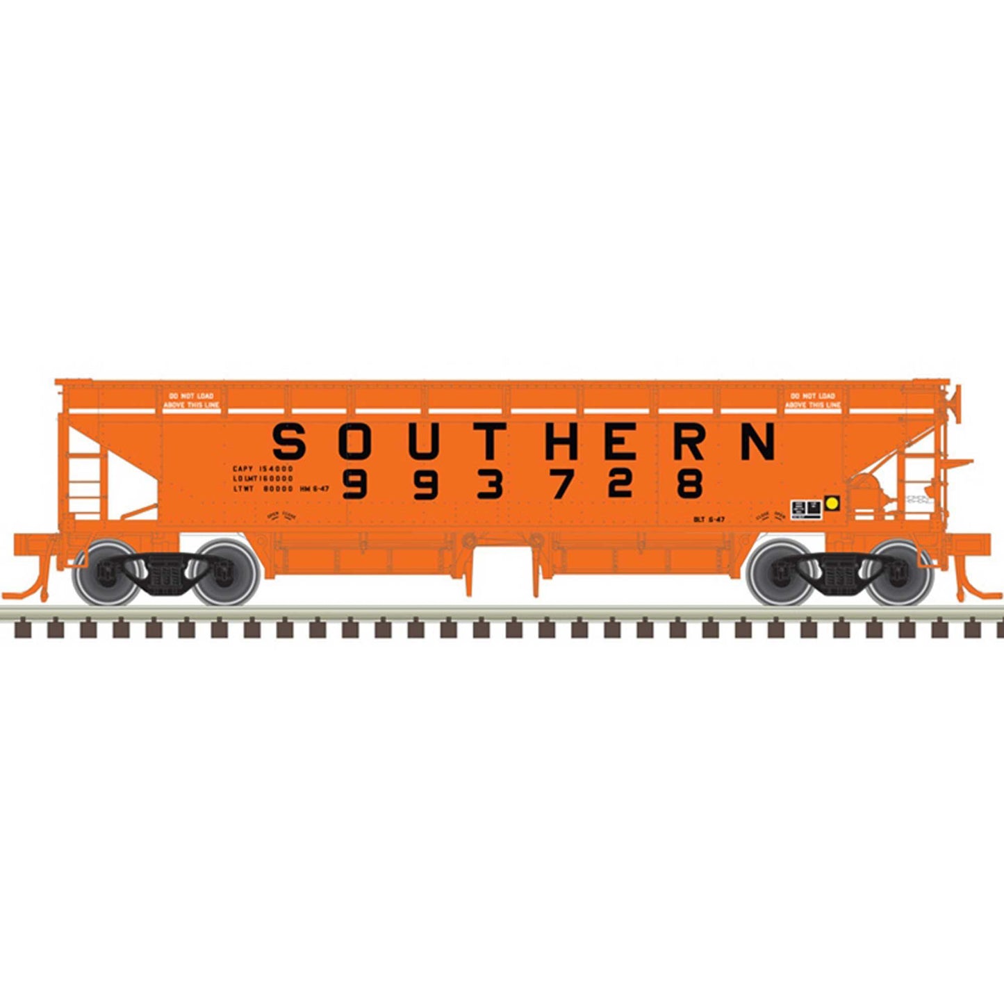 HO 70 Ton HartBallast Car Southern 993728 (ATL20006797)