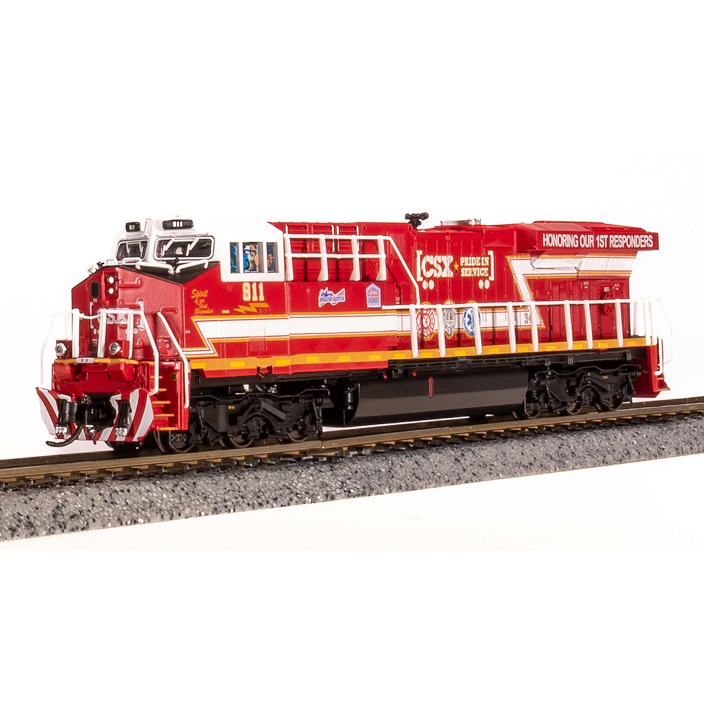 N GE ES44AC Locomotive Pride in Service CSX#911 (BLI7294)