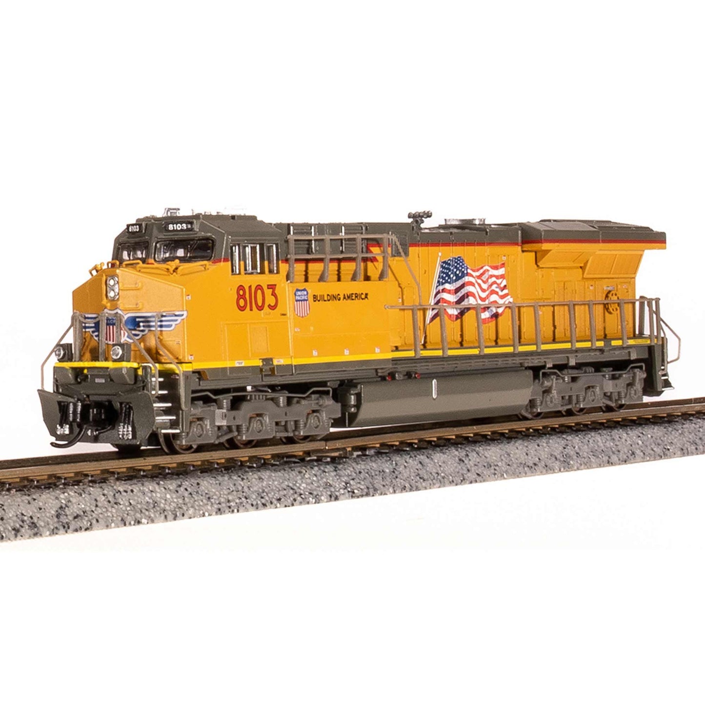 N GE ES44AC Locomotive Building America Paragon4 UP #8110 (BLI7304)