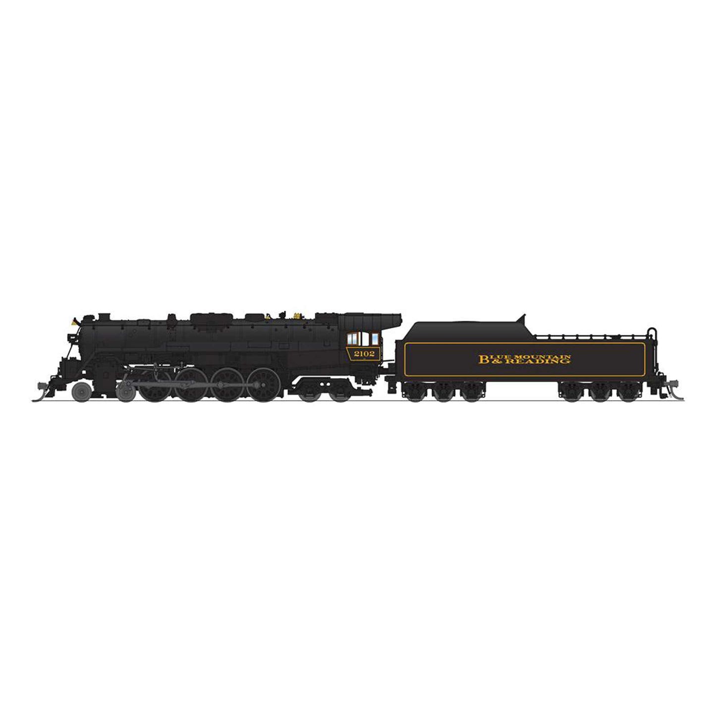 N 4-8-4 T1 Locomotive Blue Mountain and Reading Paragon 4 RBMN #2102 (BLI7408)