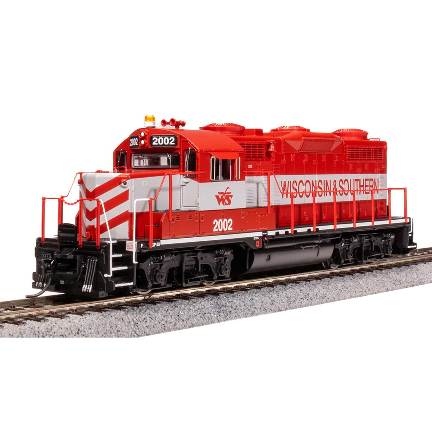 HO EMD GP20 Locomotive Red and Gray Paragon 4 WSOR 2002 (BLI7470)