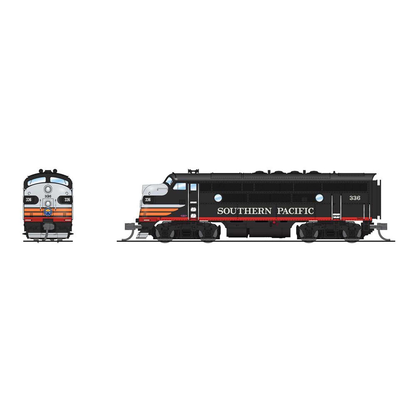 N EMD F3A Locomotive Black Widow Paragon4 SP #337 (BLI7738)