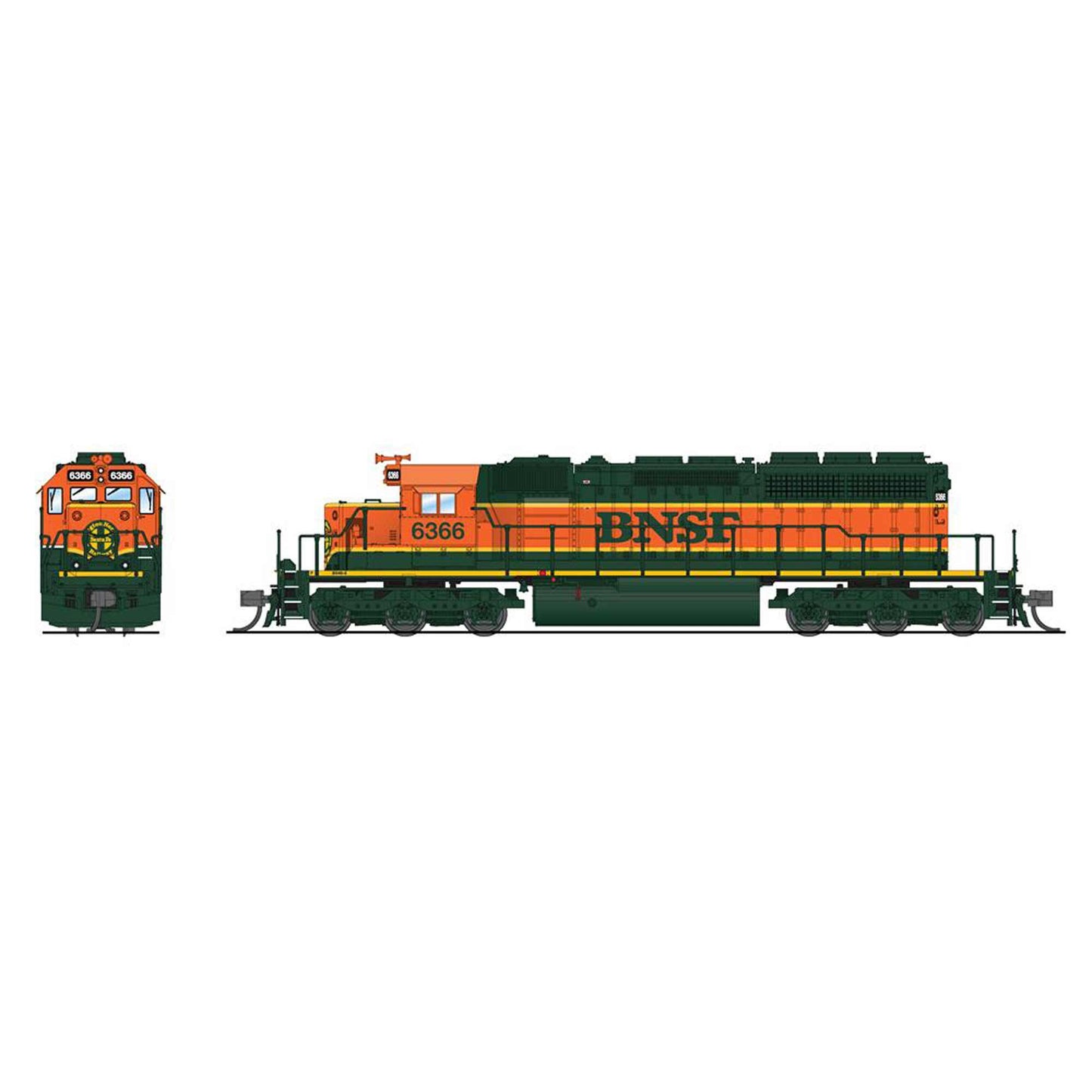 N EMD SD40-2 Locomotive BNSF 6375 Heritage I with Paragon4 (BLI7954)