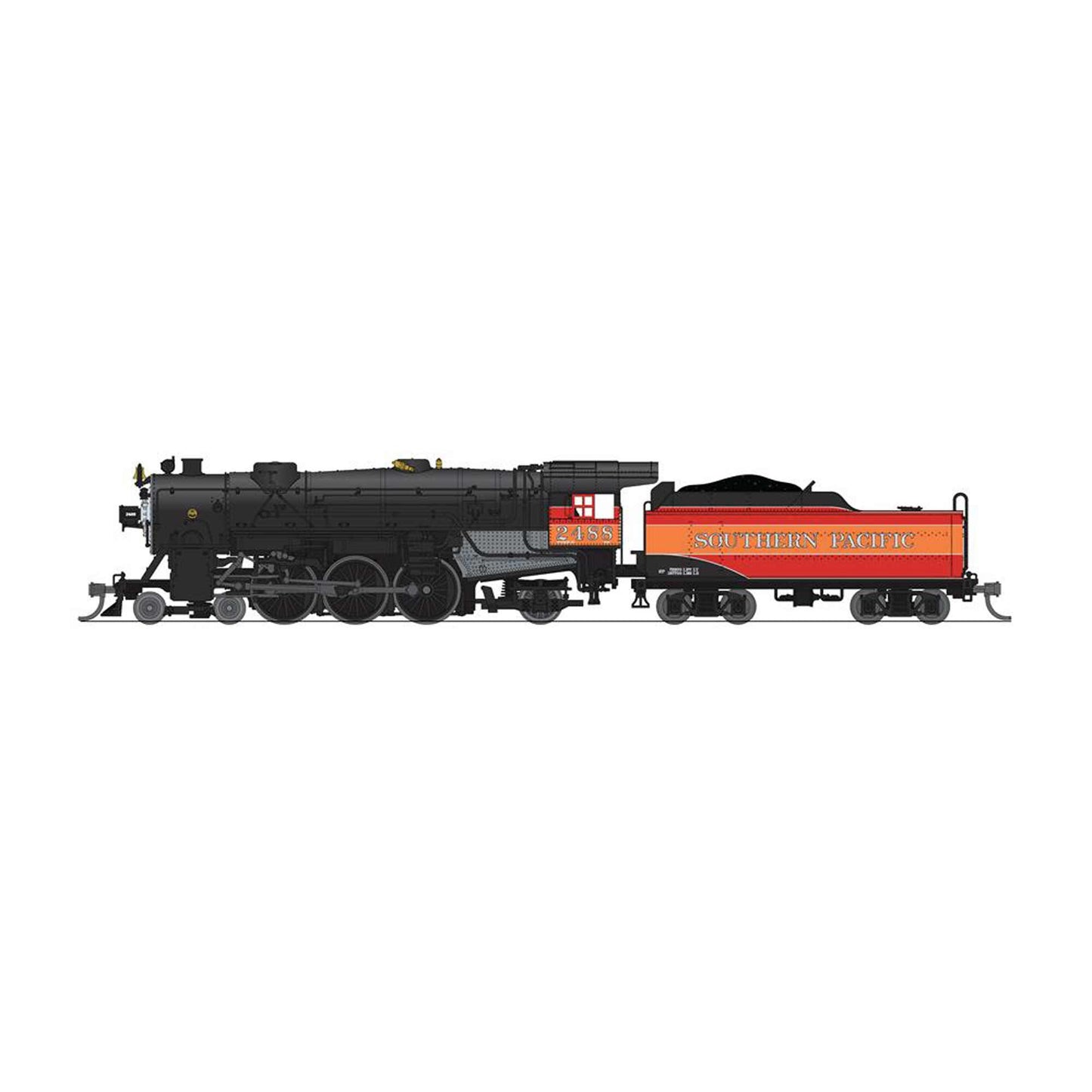 N Heavy Pacific 4-6-2 Steam Locomotive SP 2488 Daylight (BLI8066)
