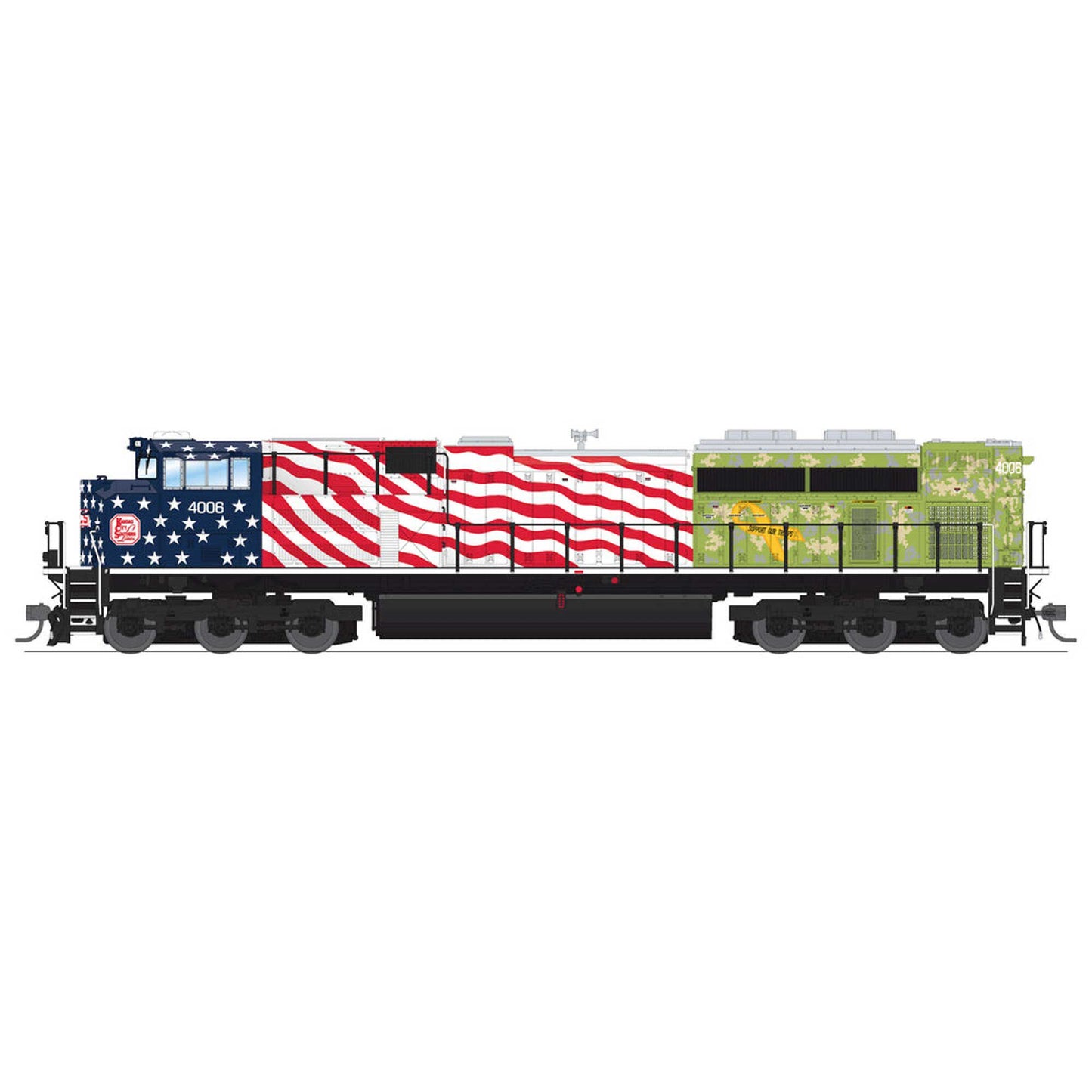 HO EMD SD70ACe Locomotive KCS 4006 (BLI8708)