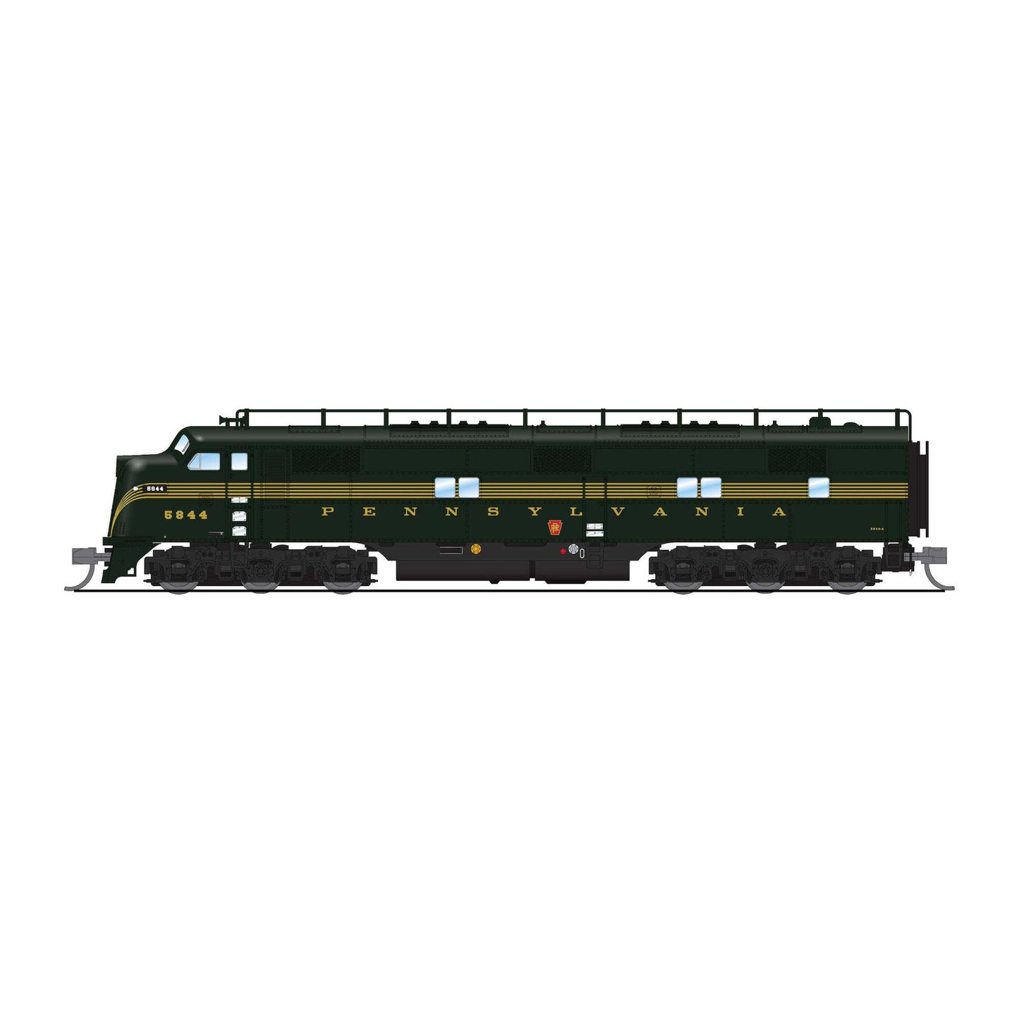N EMD E7A Locomotive PRR 5845A DGLE 5-Stripe with DCC and Sound (BLI8773)