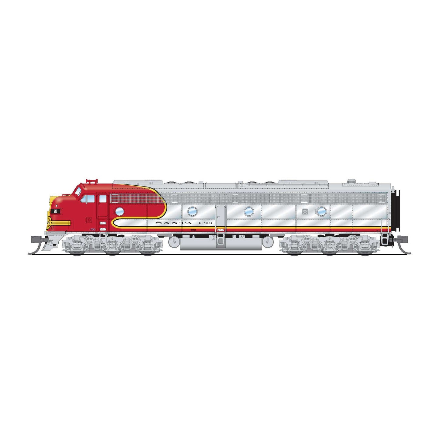 N EMD E8A Locomotive ATSF 83L Warbonnet (BLI8840)