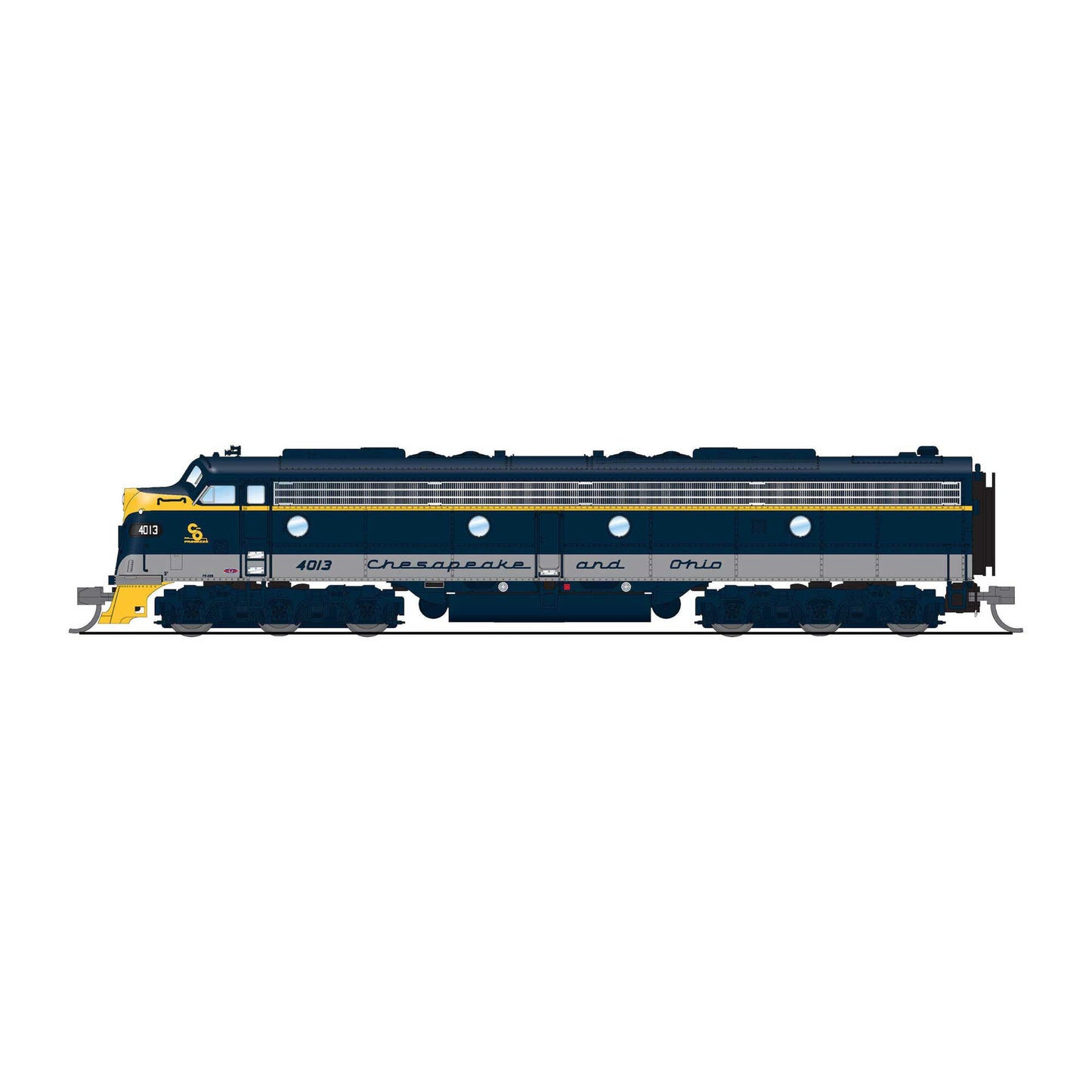 N EMD E8A Locomotive CO 4013 Tri-color with Gray Stripe (BLI8848)