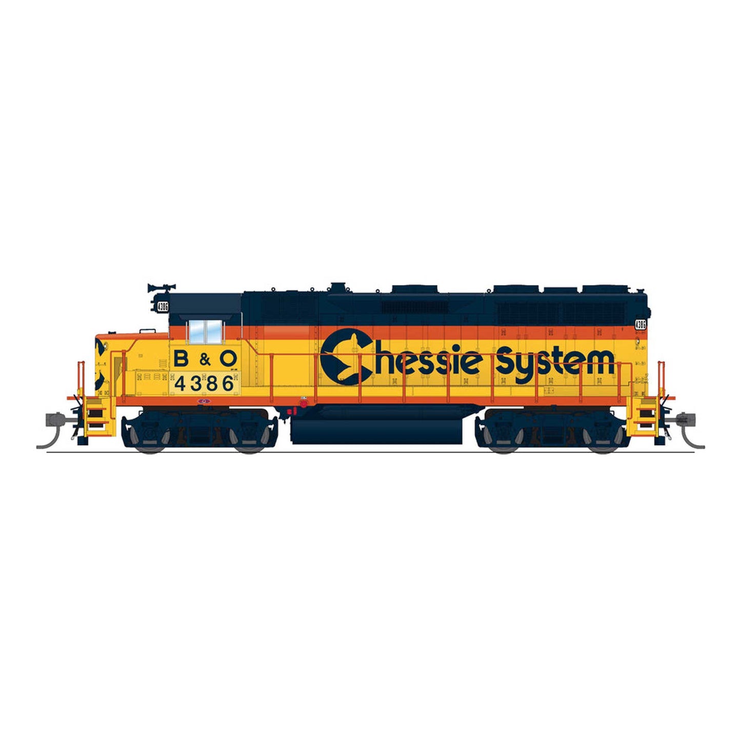 HO EMD GP35 CSX 4386 Chessie System with Paragon4 Sound (BLI8886)