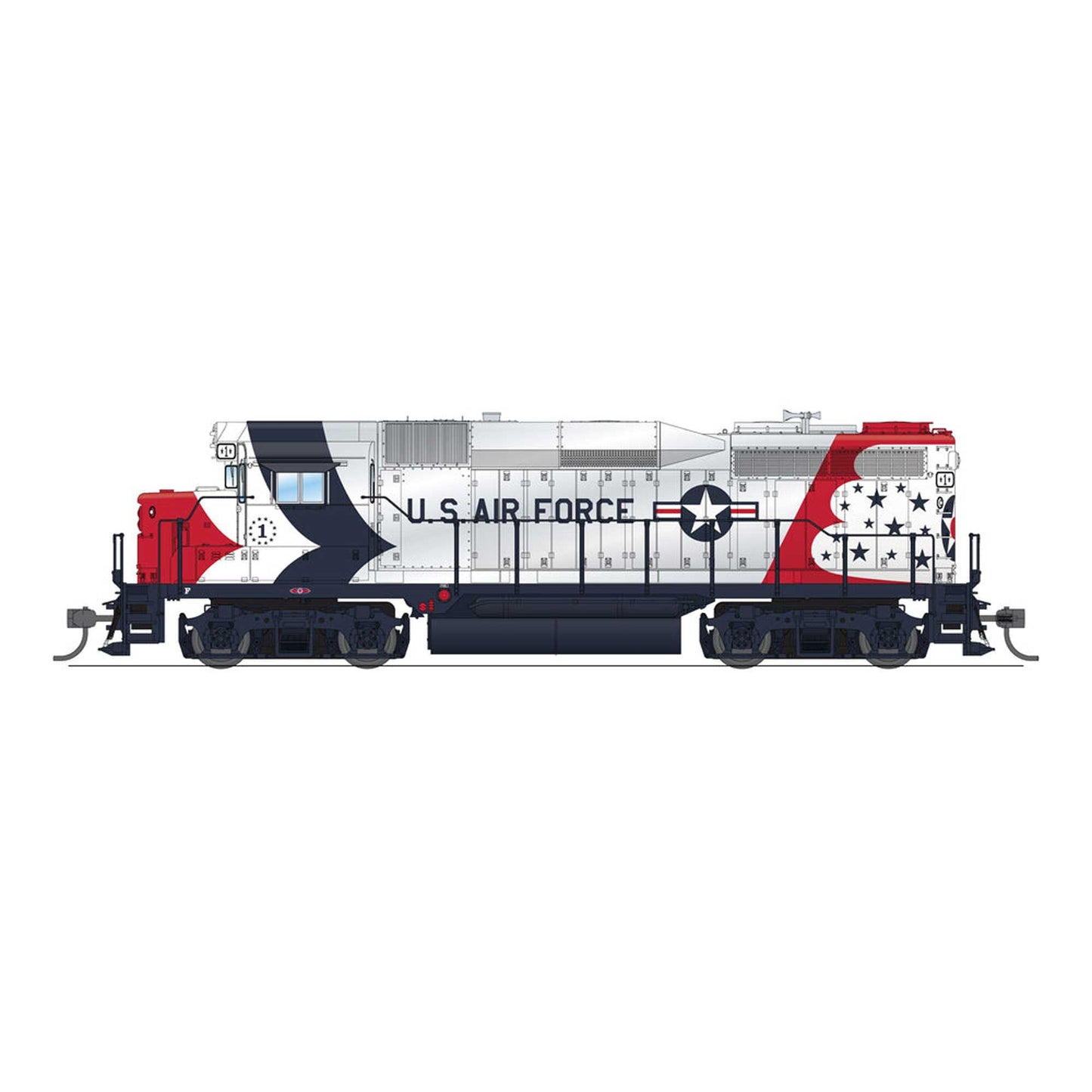 HO EMD GP30 US Air Force Fantasy Paint Diesel-Electric Locomotive (BLI9143)