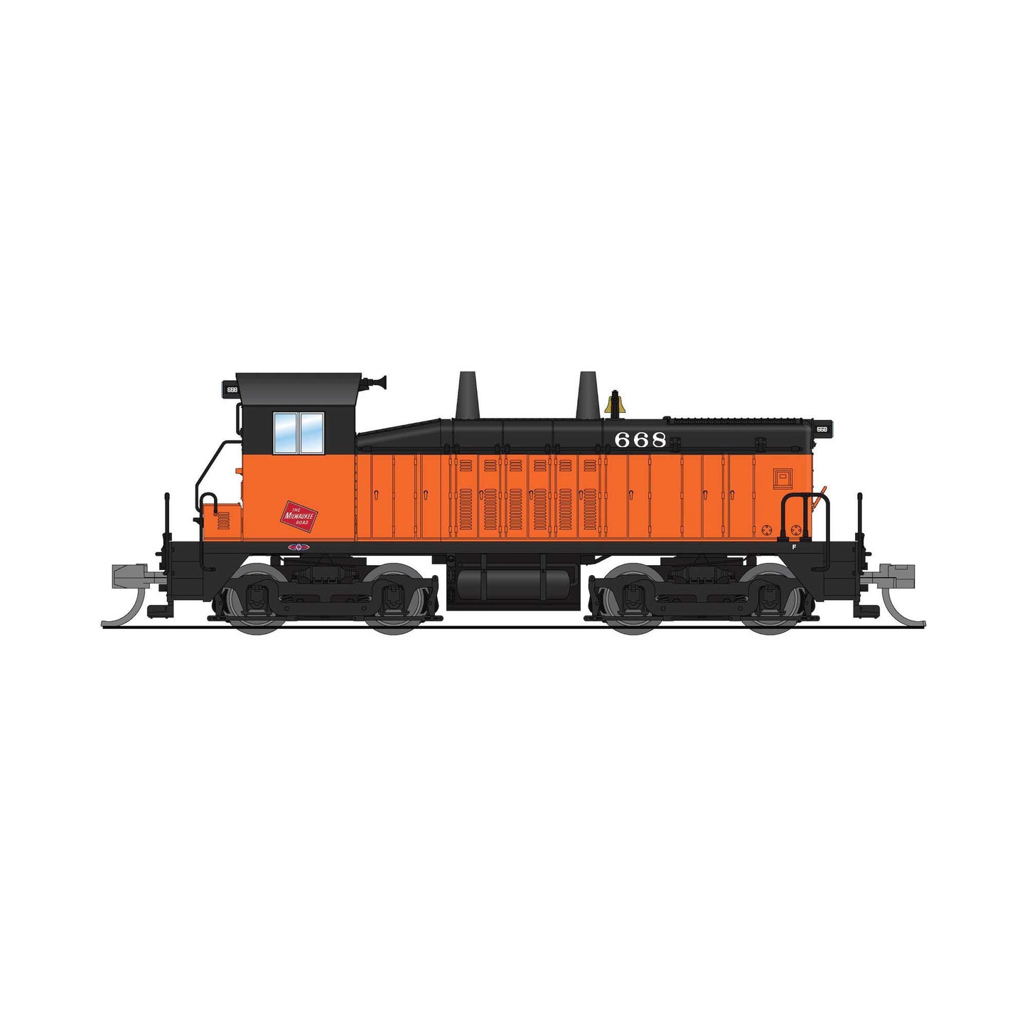 EMD NW2 Switcher MILW 670 DCC-Ready N Scale Model (BLI9327)