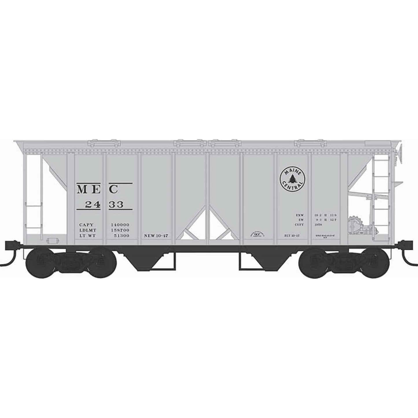 HO H34 Covered Hopper MEC #2441 (BOW43279)