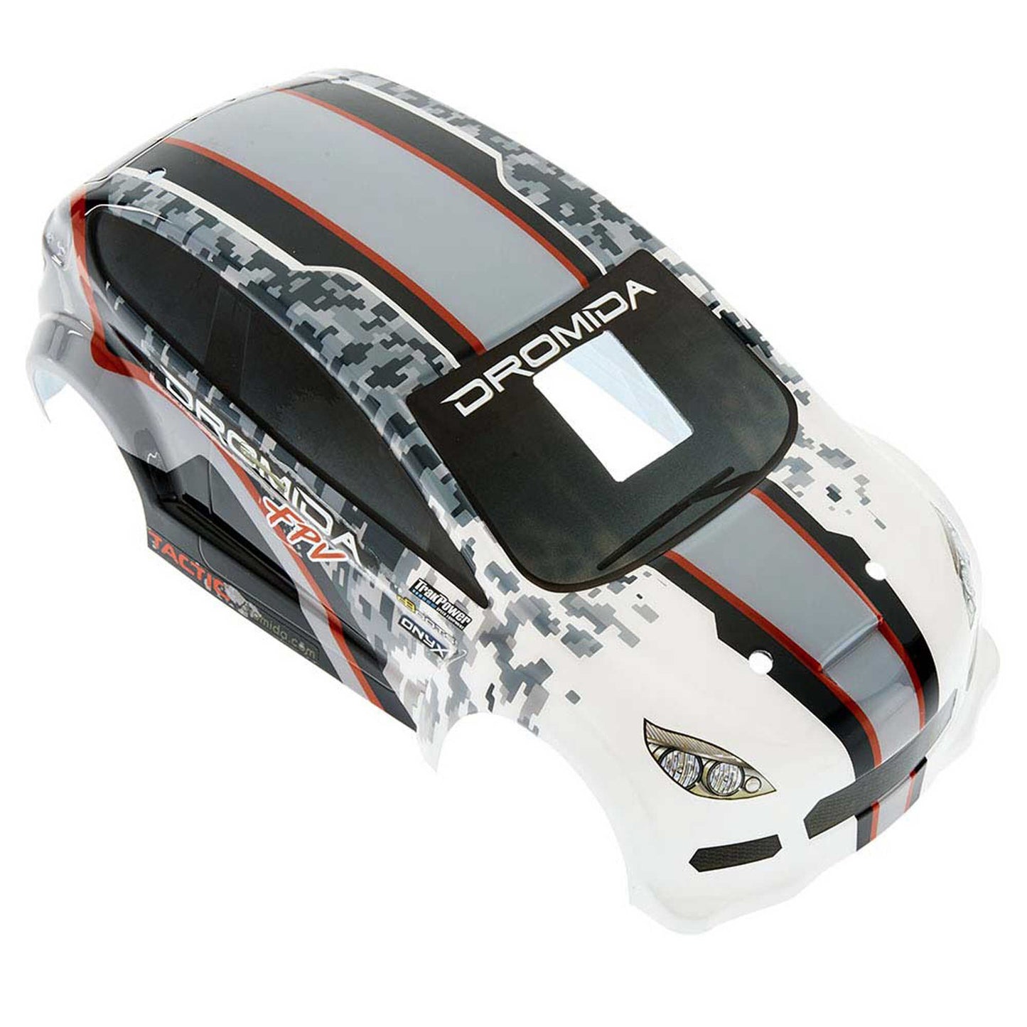 Rally Car FPV Body with Decals Gray/Red (DIDC1206)