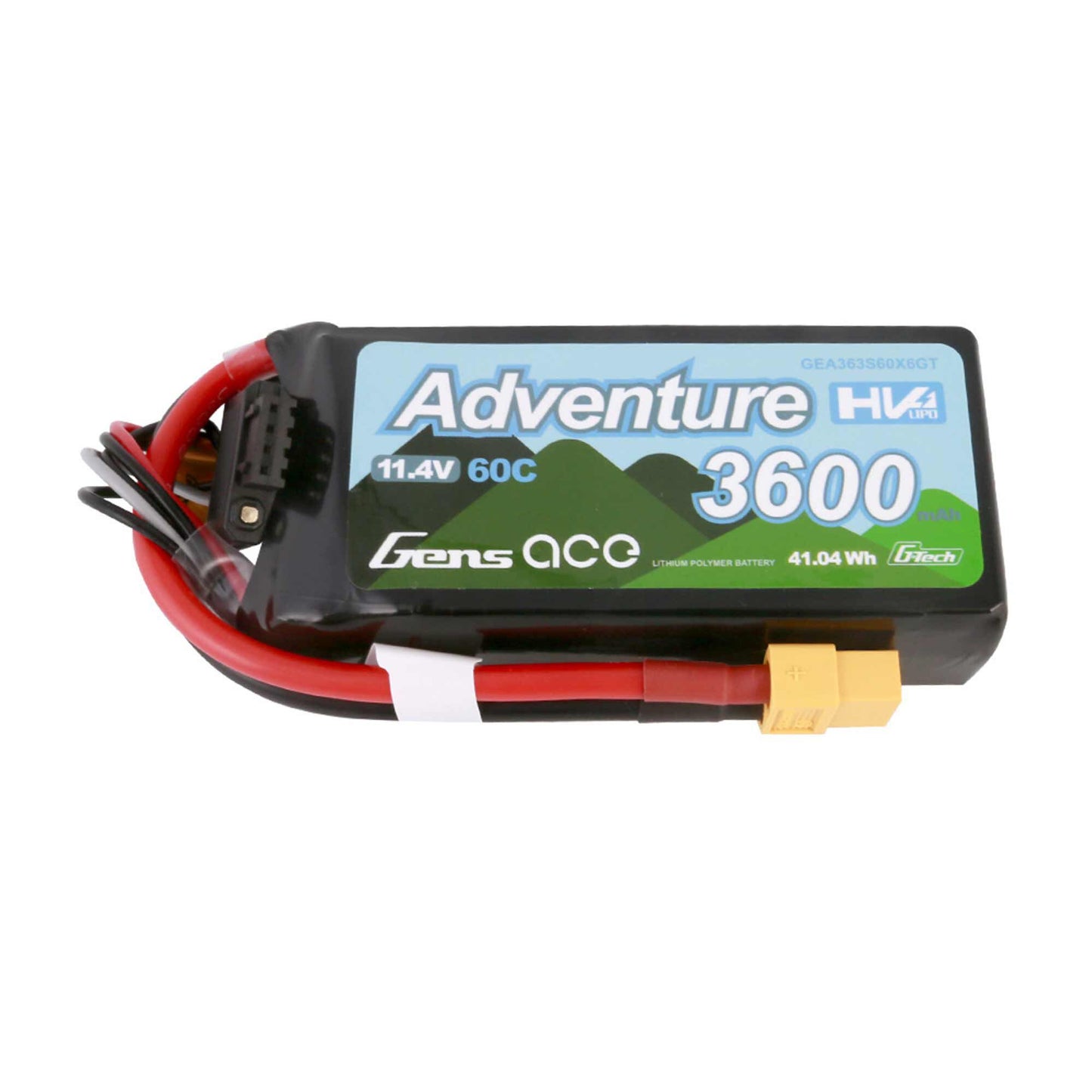 G-Tech Smart LiPo Battery 11.4V 3600mAh 3S 60C (GEA363S60X6GT)
