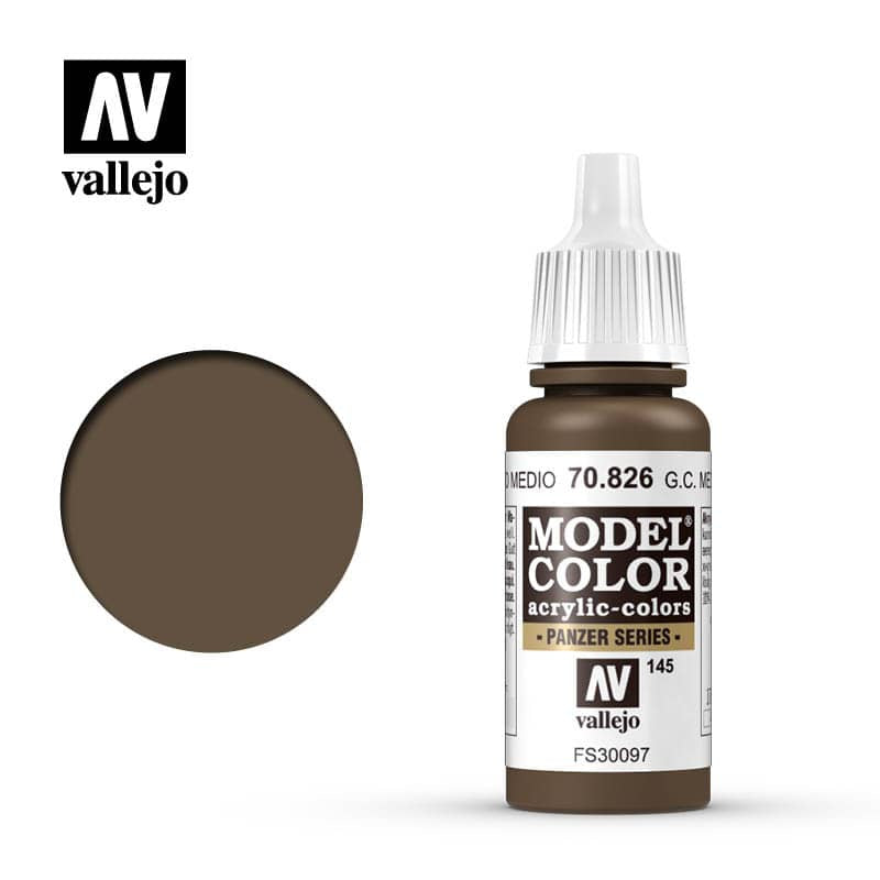 Model Color German Camouflage Medium Brown Acrylic Paint 18ml Bottle (VLJ70826)