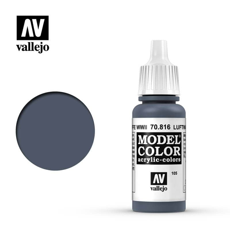 Model Color Luftwaffe Uniform WWII Acrylic Paint 18ml Bottle (VLJ70816)