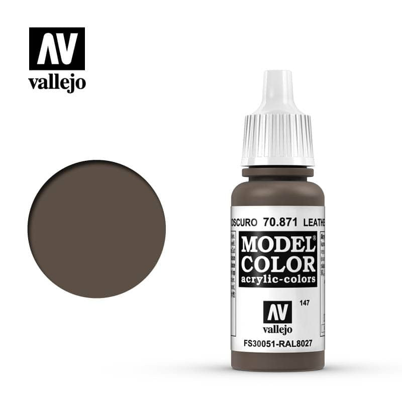 Model Color Leather Brown Acrylic Paint 18ml Bottle (VLJ70871)