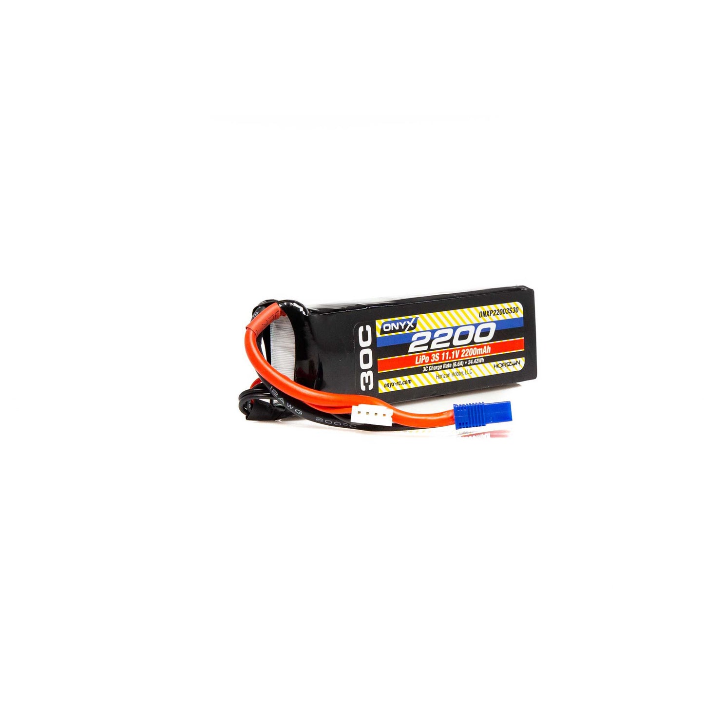 11.1V 2200mAh 3S 30C LiPo Battery with EC3 Connector (ONXP22003S30)