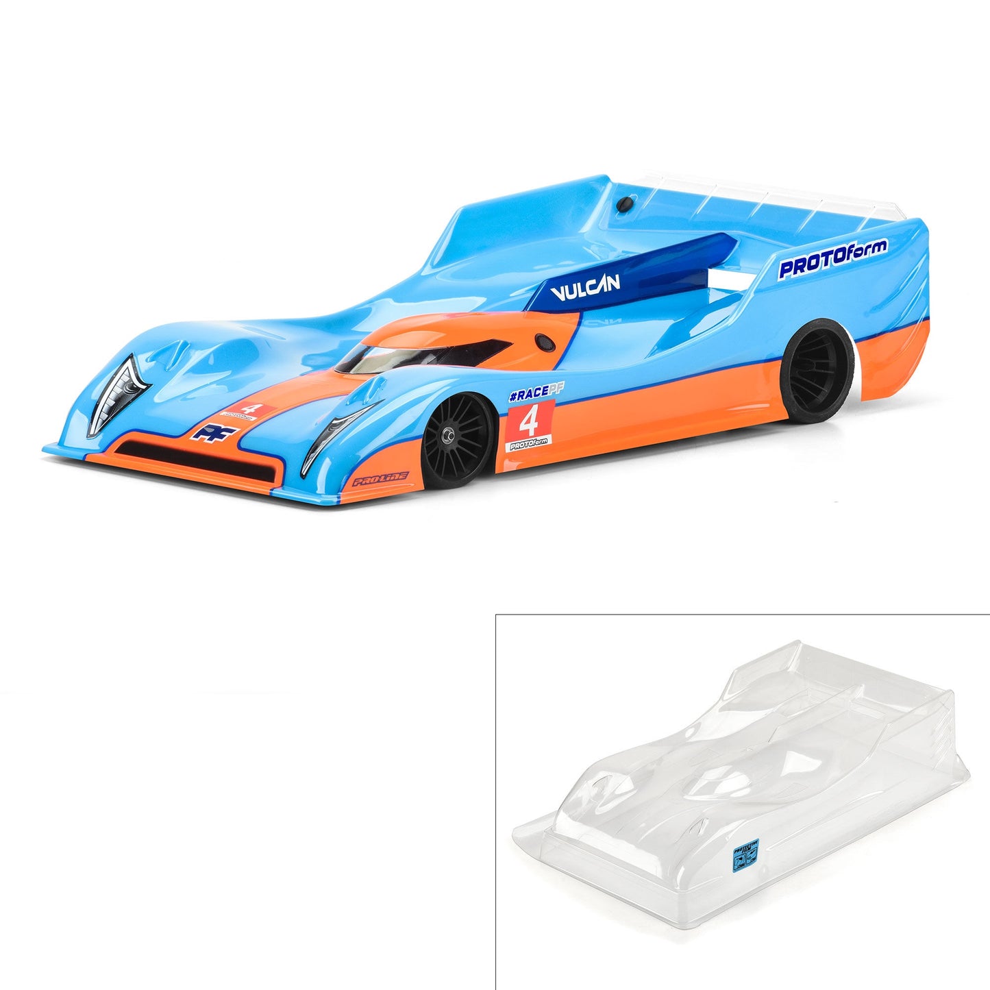 1/10 Vulcan Regular Weight Clear Body for 235mm Pan Car (PRM156630)