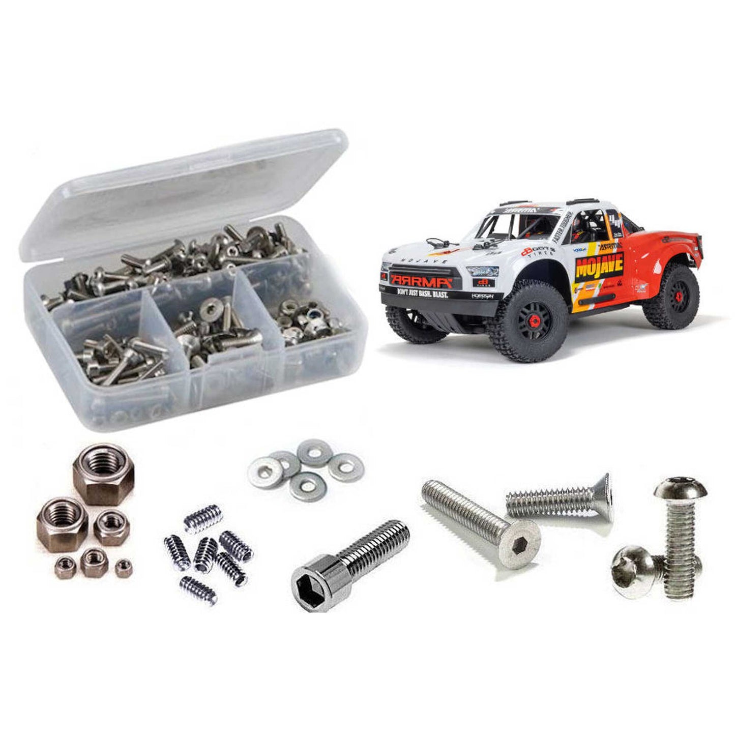 Stainless Steel Screw Kit for 1/8 Arrma Mojave 4S BLX (RCZARA052)