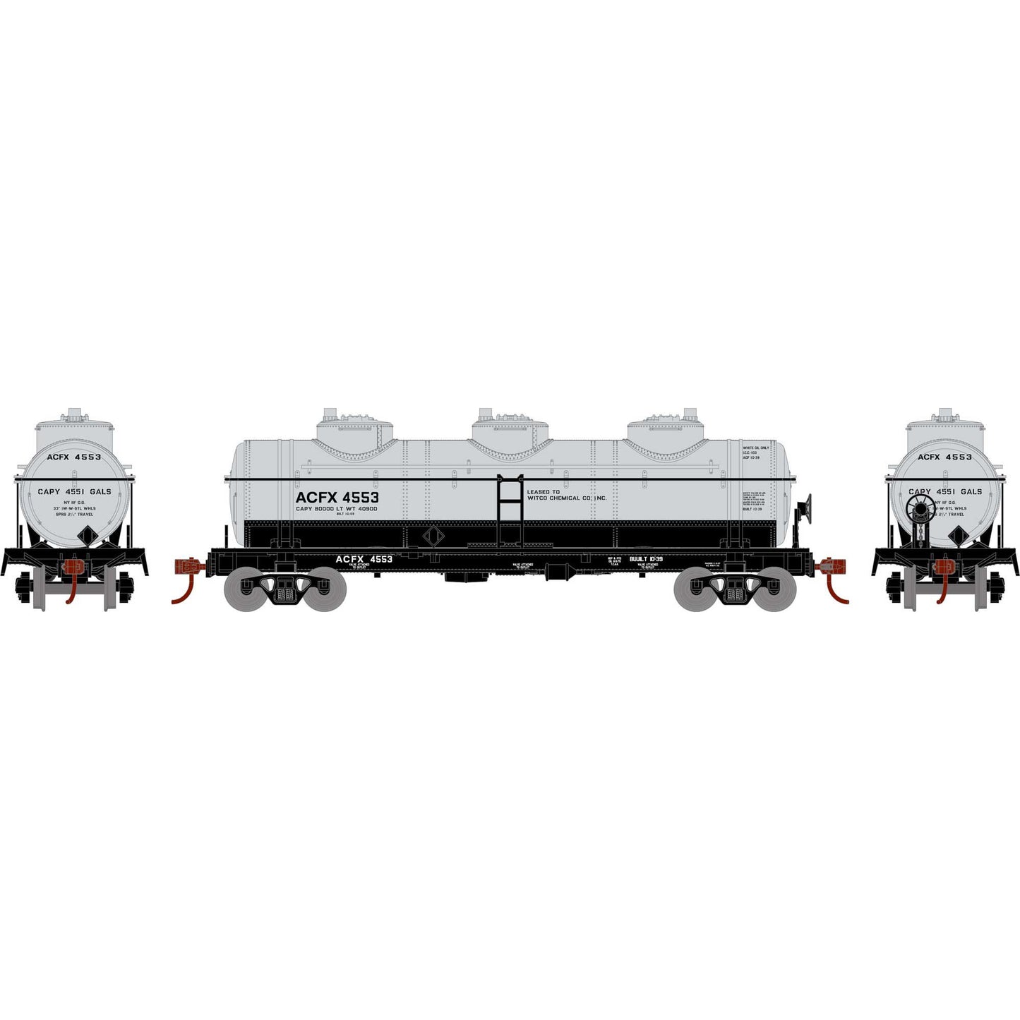 HO 3-Dome Tank ACFX #4553 (RND3178)