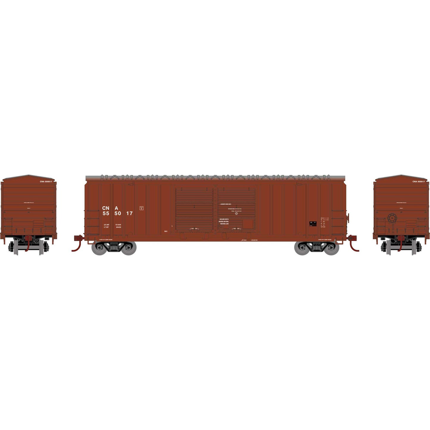 HO 50' FMC 5283 DD Box Car CN #555017 (RND97980)